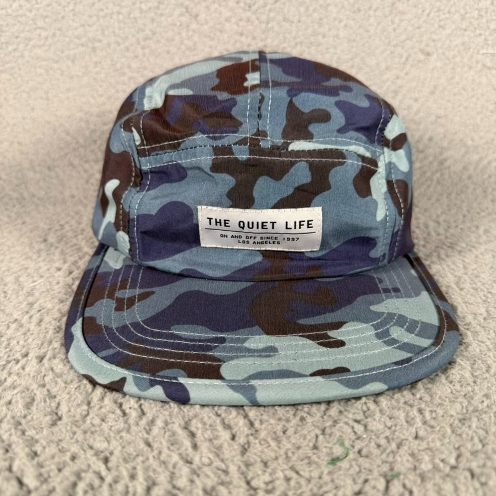 The Quiet Life 5 Panel Strapback Unisex One Size Camo Outdoor Lightweight Logo